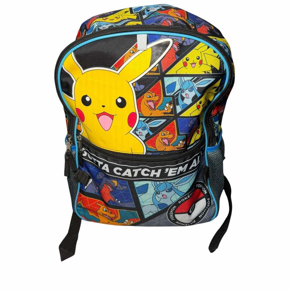 Pokemon Gotta Catch Em All Pikachu and Friends Graphic Backpack